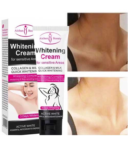 Aichun Beauty Collagen & Milk Private Parts Armpit Lightening Body Underarm Cream 50ml